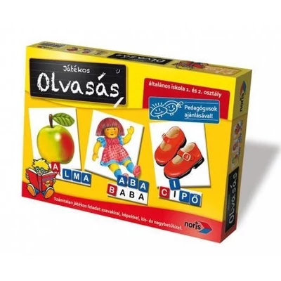 Noris 6076340 - Játékos olvasás oktató társasjáték