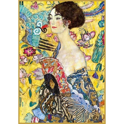 Piatnik 552748 - Klimt - Hölgy legyezővel - 1000 db-os puzzle
