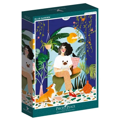 Pieces &amp;amp; Peace 0002 - Blue Garden - 1000 db-os puzzle