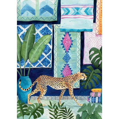 Pieces &amp;amp; Peace 1000 db-os puzzle - Cheetah in Morocco (0034)