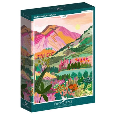 Pieces &amp;amp; Peace 1000 db-os puzzle - Rainbow Mountain (0041)