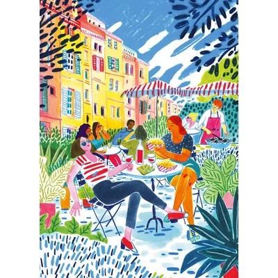 Pieces &amp;amp; Peace 0102 - Soleil en terrasse - 1000 db-os puzzle