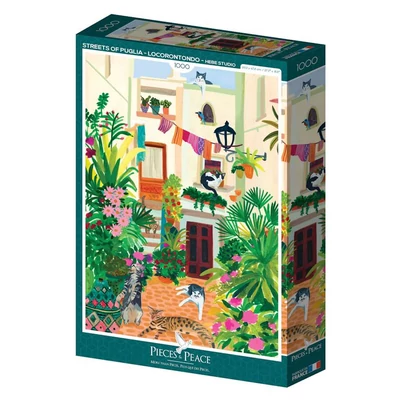 Pieces &amp;amp; Peace 0114 - Streets of Puglia - Locorontondo - 1000 db-os puzzle