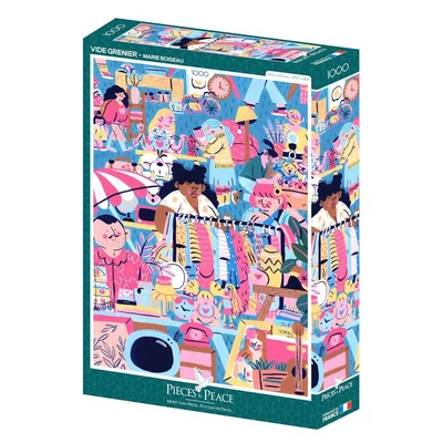 Pieces &amp; Peace 0129 - Vide-grenier- 1000 db-os puzzle
