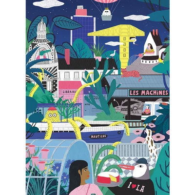 Pieces &amp;amp; Peace 0306 - Nantes Extraordinaire de Nuit - 96 db-os Mini puzzle 