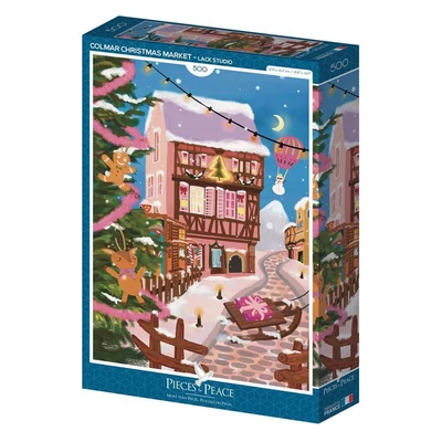 Pieces &amp;amp; Peace 0133 - Colmar Christmas Market - 500 db-os puzzle