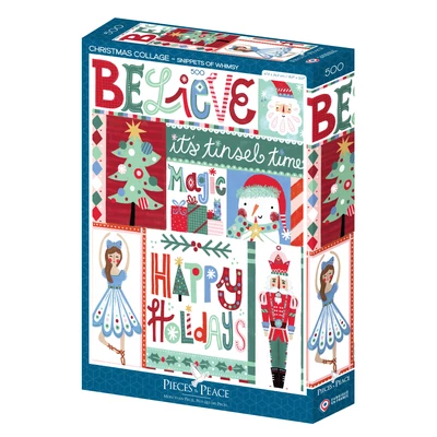 Pieces &amp;amp; Peace 0145 - Christmas Collage - 500 db-os puzzle