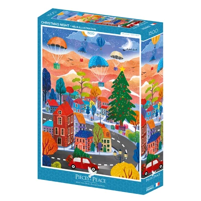 Pieces &amp;amp; Peace 0139 - Christmas Night - 1500 db-os puzzle