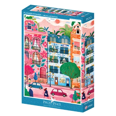 Pieces &amp;amp; Peace 0156 - Flower Power - 1500 db-os puzzle