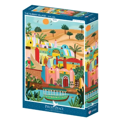 Pieces &amp;amp; Peace 0162 - The Nubian Village - 500 db-os puzzle