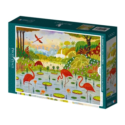 Pieces &amp;amp; Peace 0073 - Flamants des Caraibes - 1000 db-os puzzle
