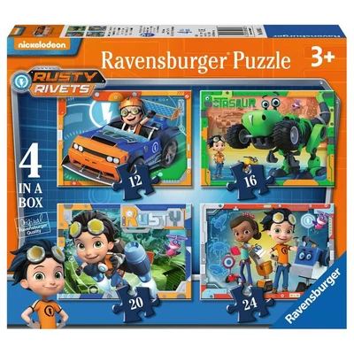 Ravensburger 06983 - Rusty Rivets - 4 az 1-ben (12,16,20,24 db-os) puzzle