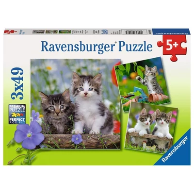Ravensburger 08046 - Kiscicák - 3 x 49 db-os puzzle