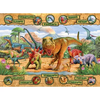 Ravensburger 10609 - Dinoszauruszok - 100 db-os XXL puzzle