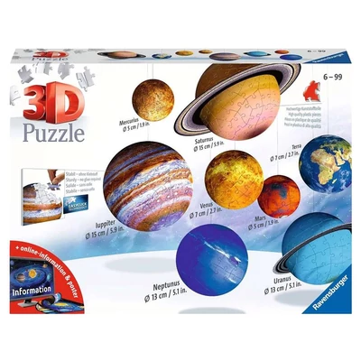 Ravensburger 11668 - Naprendszer - 522 db-os 3D puzzle 