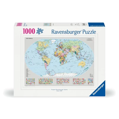 Ravensburger 12000065 - Világtérkép - 1000 db-os  puzzle