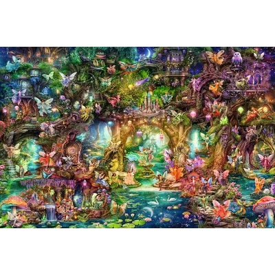 Ravensburger 12000810 - Hidden World of Fairies - 4000 db-os puzzle
