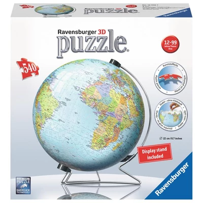 Ravensburger 12436 - Földgömb - 540 db-os 3D puzzle