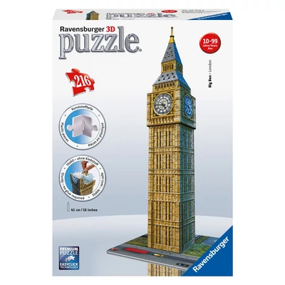 Ravensburger 12554 - Big Ben - London - 216 db-os 3D puzzle