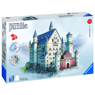 Ravensburger 12573 - Neuschwanstein kastély - 216 db-os 3D puzzle
