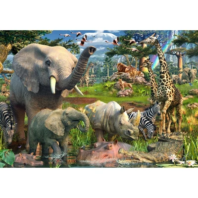 Ravensburger 17823 - Az itatónál - 18000 db-os puzzle