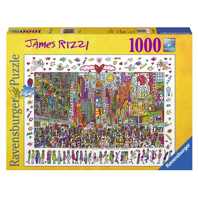 Ravensburger 19069 - James Rizzi - Times Square - 1000 db-os puzzle