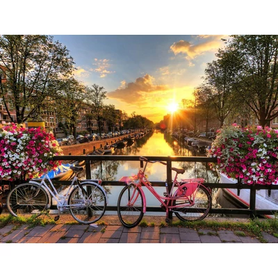 Ravensburger 12000662 - Kerékpárok Amszterdamban - 1000 db-os puzzle