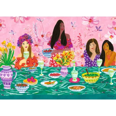 Ravensburger 1000 db-os puzzle - Lányok villásreggelije (17131)