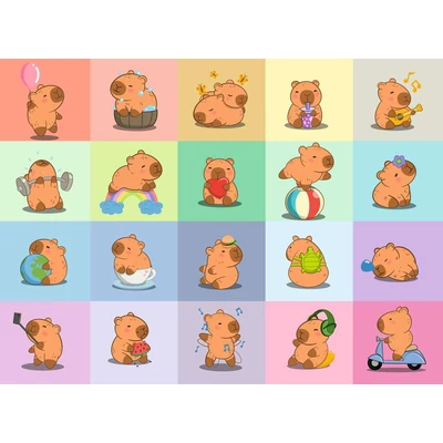 Ravensburger 12004386 - Capybara - 100 db-os XXL puzzle