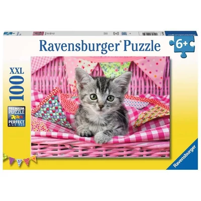 Ravensburger 12985 - Aranyos cica - 100 db-os XXL puzzle