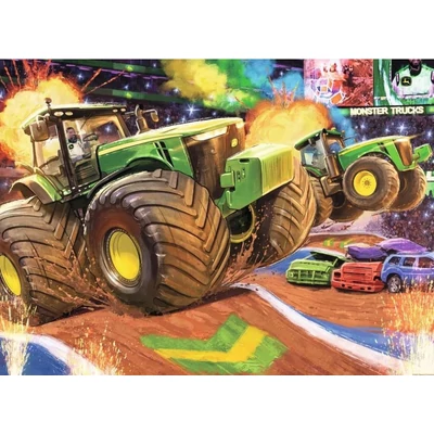 Ravensburger 100 db-os XXL puzzle - Jhon Deer - monster trucks (12983)
