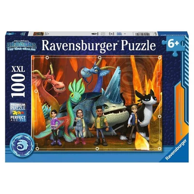 Ravensburger 13379 - Sárkányok - A kilenc birodalom - 100 db-os XXL puzzle