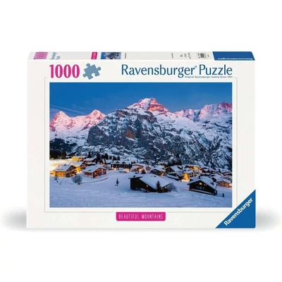 Ravensburger 12000254 - Beautiful Mountains - Mürren, Bernese Oberland, Svájc - 1000 db-os puzzle