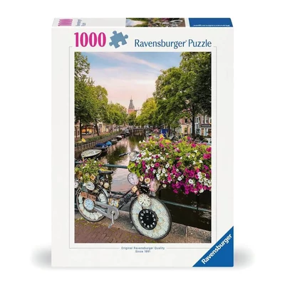 Ravensburger 12000780 - Bicikli Amszterdamban - 1000 db-os puzzle