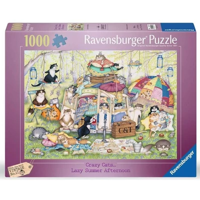 Ravensburger 12000171 - Linda Jane Smith - Crazy Cats - Nyári délután - 1000 db-os puzzle