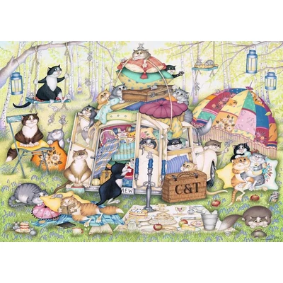 Ravensburger 12000171 - Linda Jane Smith - Crazy Cats - Nyári délután - 1000 db-os puzzle