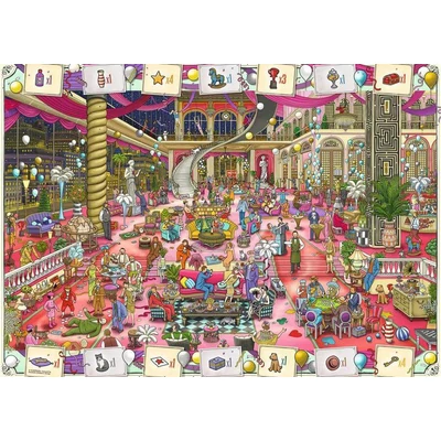 Ravensburger 12001086 - Pierre, a labirintusnyomozó - 1000 db-os puzzle