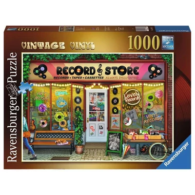 Ravensburger 17307 - Vintage Vinyl - 1000 db-os puzzle