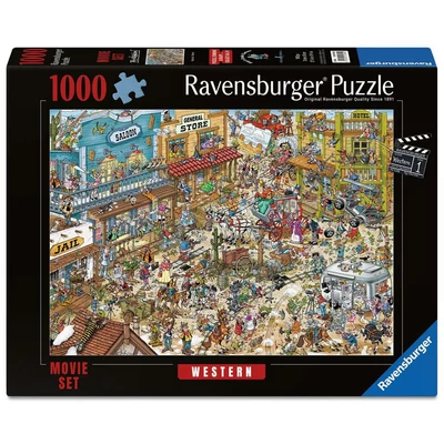 Ravensburger 12001894 - Western filmforgatás - 1000 db-os puzzle