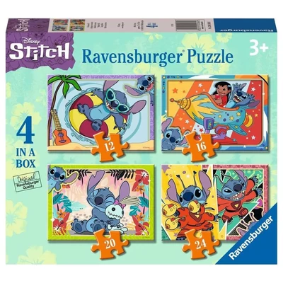 Ravensburger 12001069 - Stitch - 4 az 1-ben puzzle (12,16,20,24 db-os) db-os puzzle