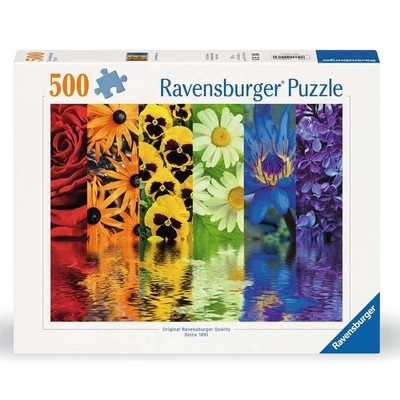 Ravensburger 12000213 - Virágok tükörképpel - 500 db-os puzzle