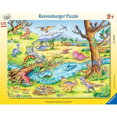 Ravensburger 05633 - A kis dinoszaurusz - 15 db-os keretes puzzle