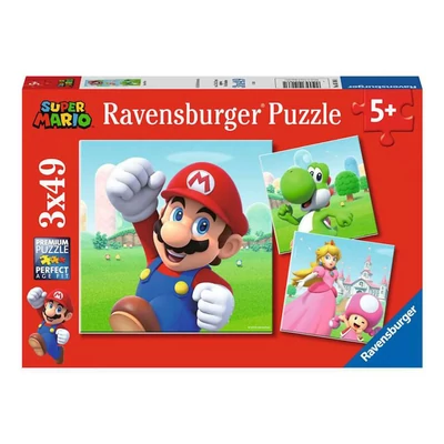 Ravensburger 05186 - Super Márió - 3 x 49 db-os puzzle