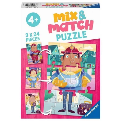 Ravensburger 05136 - Kedvenc munkáim - 3 x 24 db-os Mix and Match puzzle