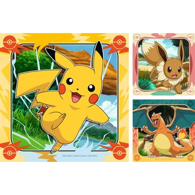 Ravensburger 12004062 - Pokémon - 3x49 db-os puzzle