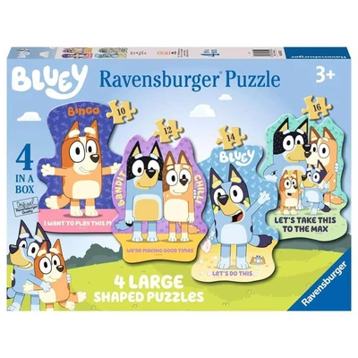 Ravensburger 03132 - Bluey - 4 az 1-ben (10,12,14,16 db-os) Sziluett puzzle
