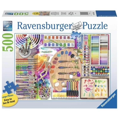 Ravensburger 17535 - A művész palettája - 500 db-os XXL puzzle