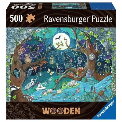 Ravensburger 17516 - WOODEN - Fantasy Forest - 500 db-os fa puzzle
