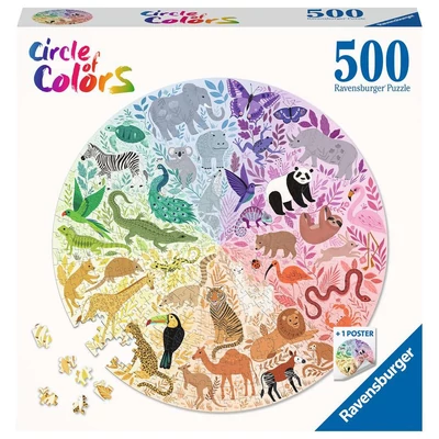 Ravensburger 17172 Állatok - 500 db-os kör puzzle