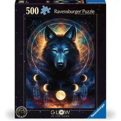Ravensburger 12000442 - Farkas - 500 db-os Fluoreszkáló puzzle